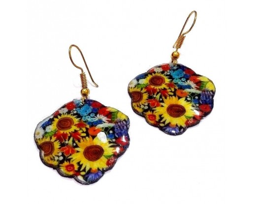 FLORAL - Contemporary Women Earrings Jewelry Hook Drop Dangle Fashion Gift N52